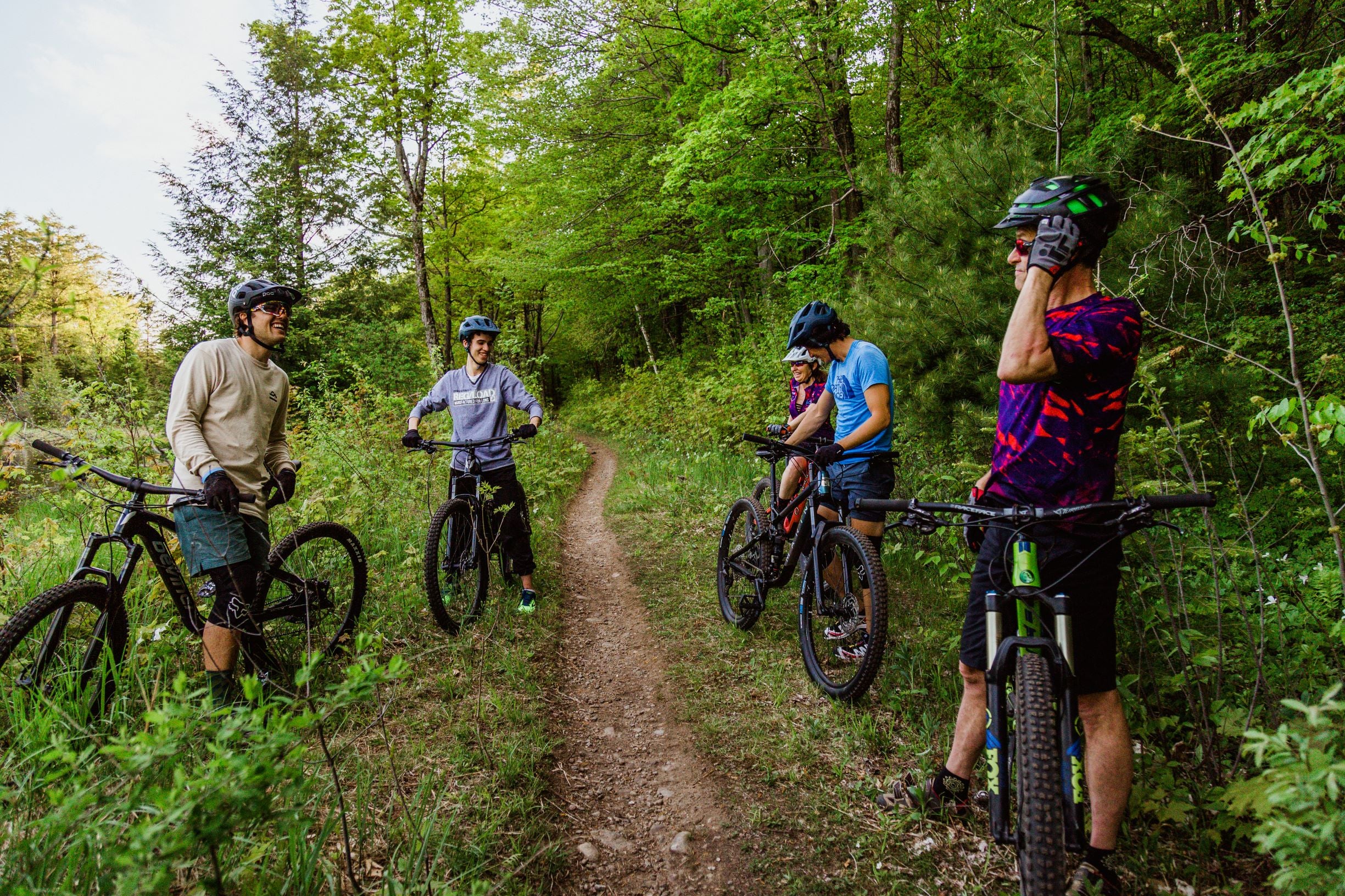 Mountain biking introduction lesson